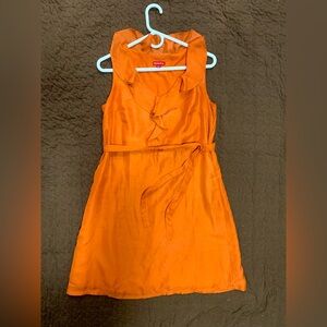 Orange Sleeveless Dress
